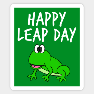 Happy Leap Day Frog 29 Feb 2024 Sticker
